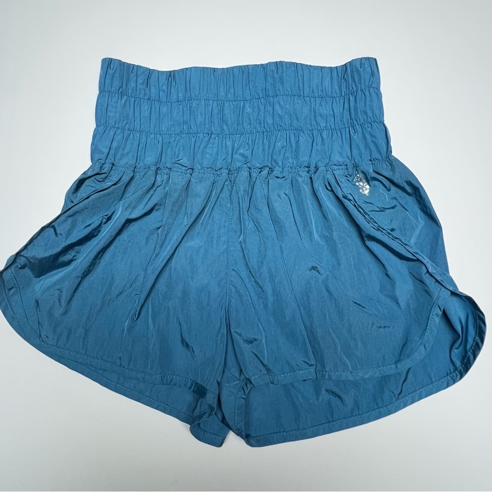 FREE PEOPLE MOVEMENT Blue Running Shorts Women’s Small High Rise Athletic Lined - Picture 11 of 11